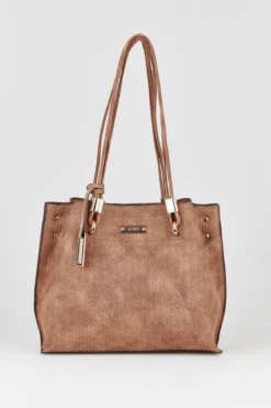 Weave Double Cord Strap Tote Bag