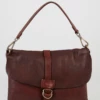 Ari Leather Buckle Flapover Bag -American Tourister Shop 3202940 1