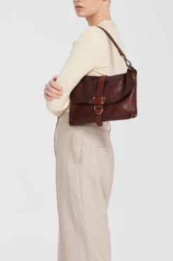 Ari Leather Buckle Flapover Bag -American Tourister Shop 3202940 4