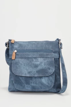 Denim Look Crossbody Bag