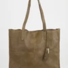 Alba Leather Unlined Tote Bag -American Tourister Shop 3208929 1