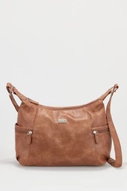 Side Zip Pocket Crossbody Bag